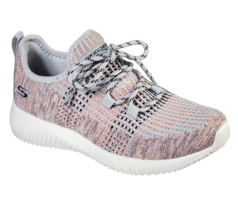 Skechers Bobs Sport Squad - City Heights - Womens Sneakers Grey/Pink [AU-SQ4212]